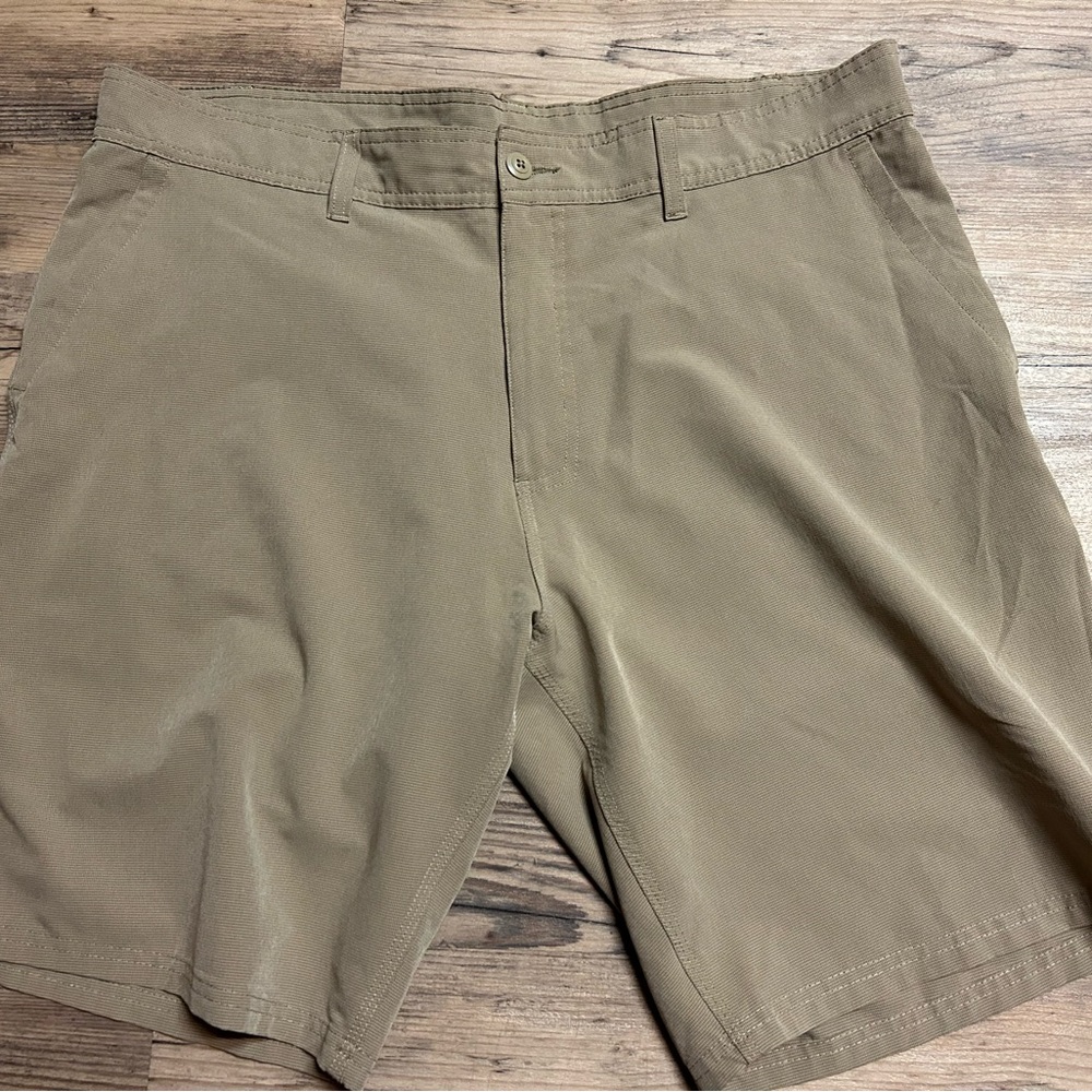 Ron Jon Surf Shop Men's Khaki Flat Front Shorts